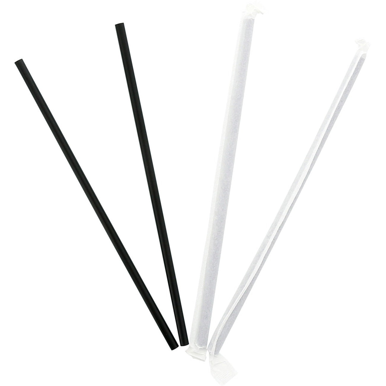 Straw Wrapped Black