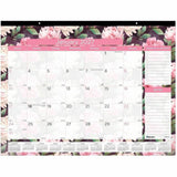 Brownline Monthly Floral Desk Pad