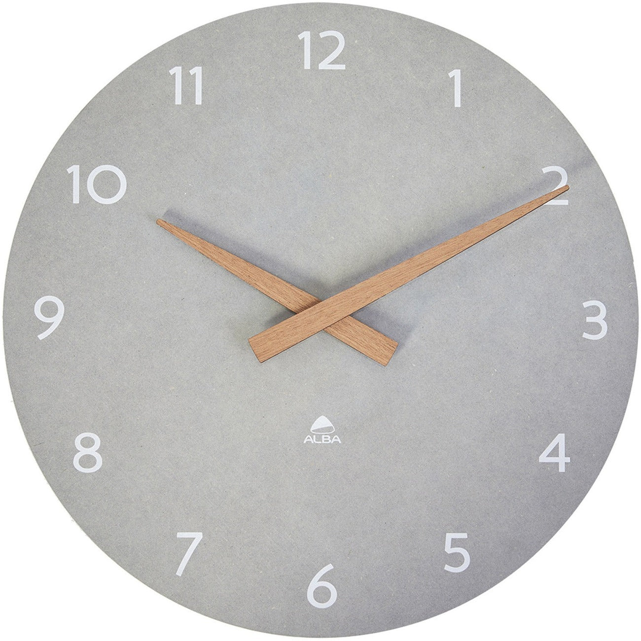 Clock Wooden 30Cm Grey