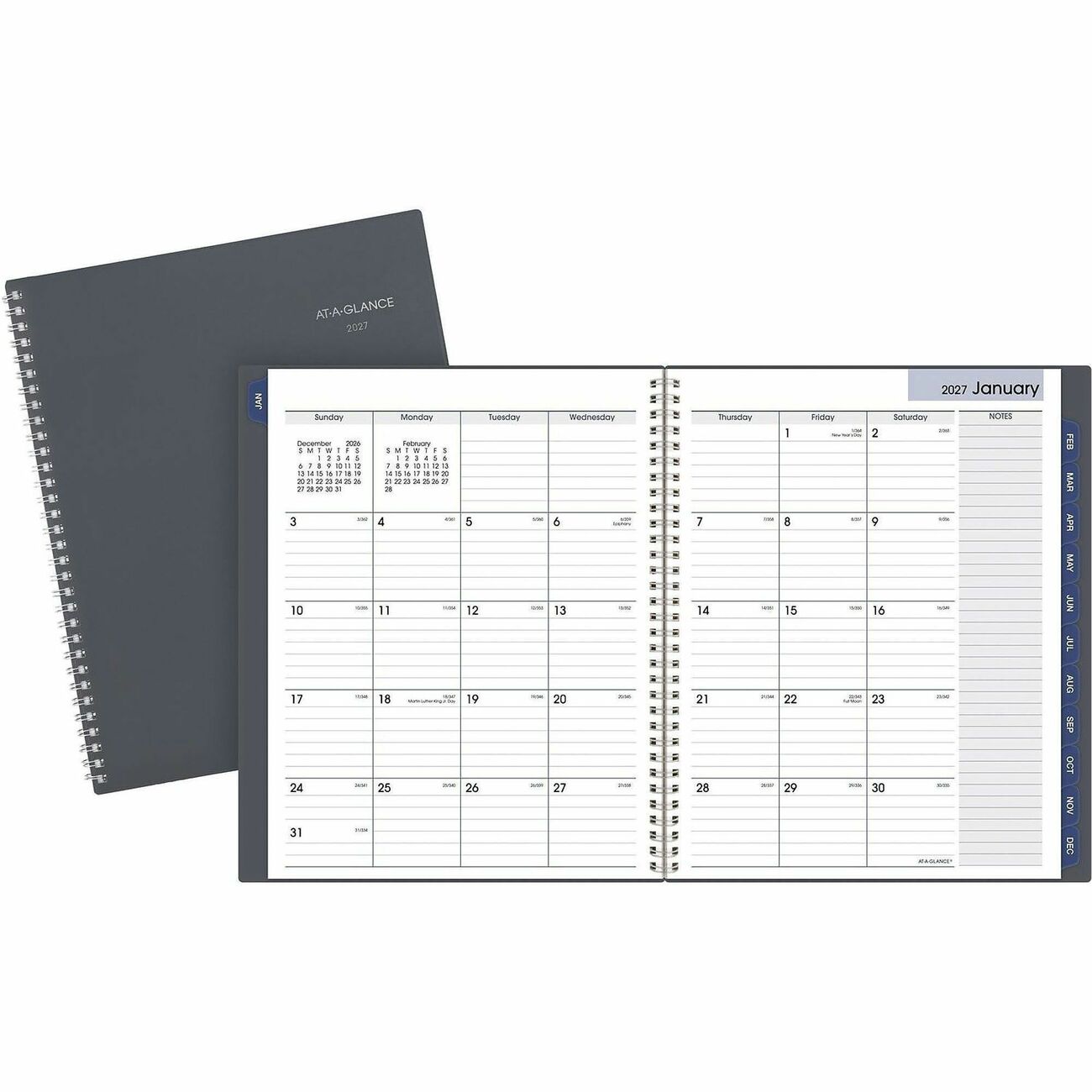 AT-A-GLANCE Planner 9X11 Monthly Gy