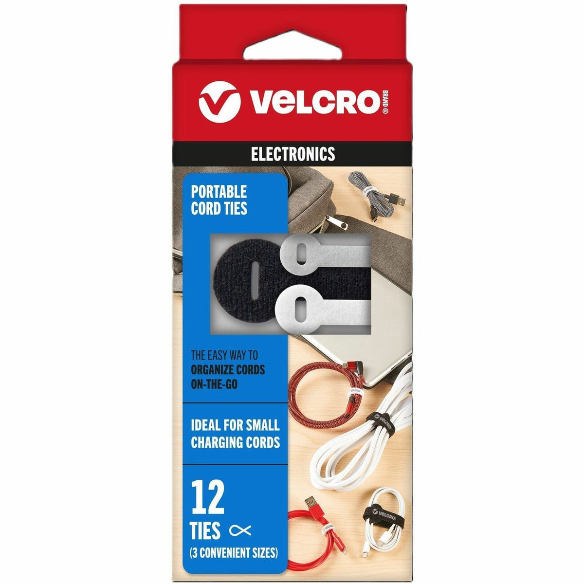 VELCRO® Portable Cord Ties