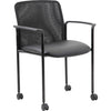 Chair Stacking Mesh Casters Bl