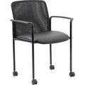 Chair Stacking Mesh Casters Bl