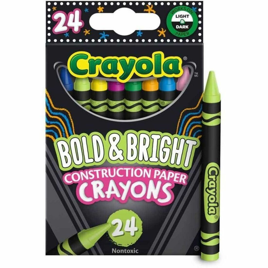 Crayola Cryn Bld/Brght Cstrpr 24Ct