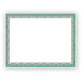 Geographics Silver Foil Award Certificates