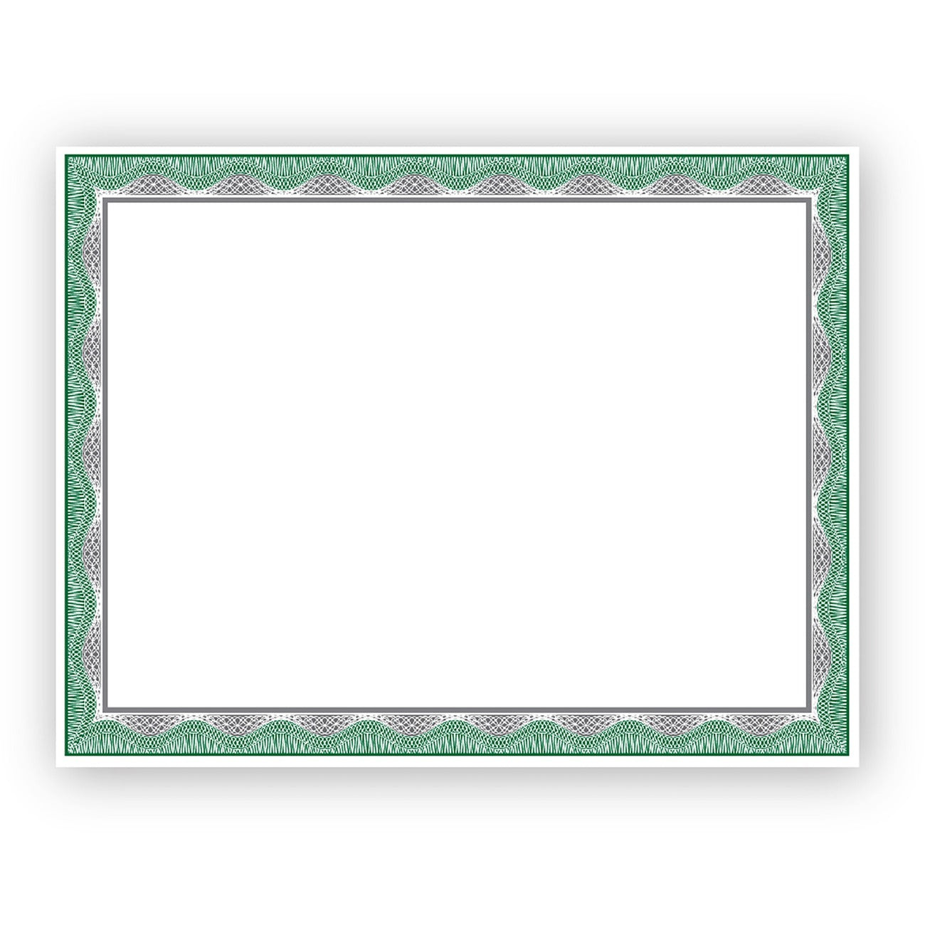 Certificate Foil Gn/Sr 15Pk