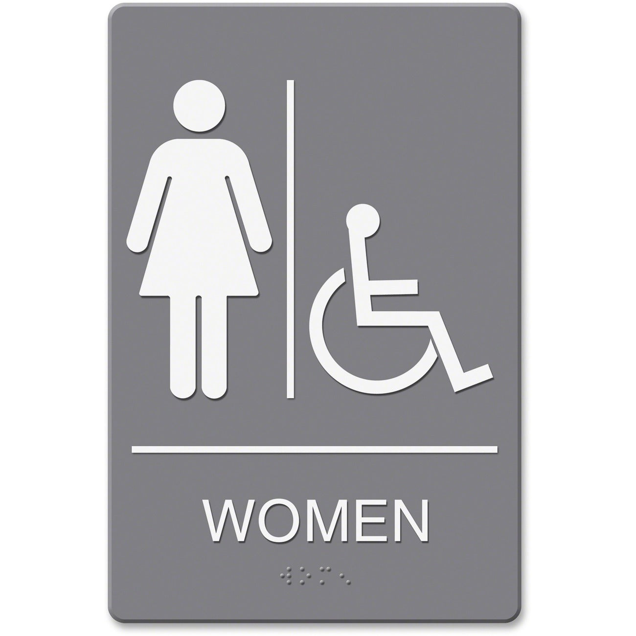 Sign Wall Ada Wmn Hc Gy