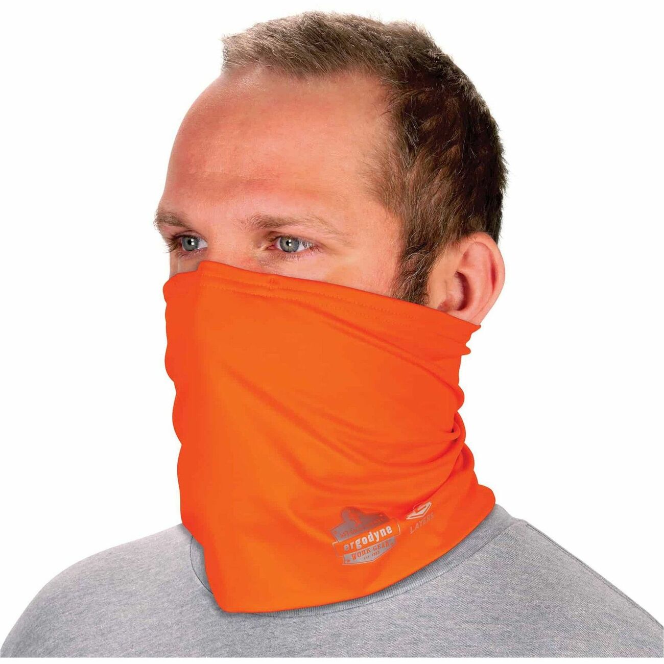 Gaiter Neck 2-Lyr Orng 2/3X