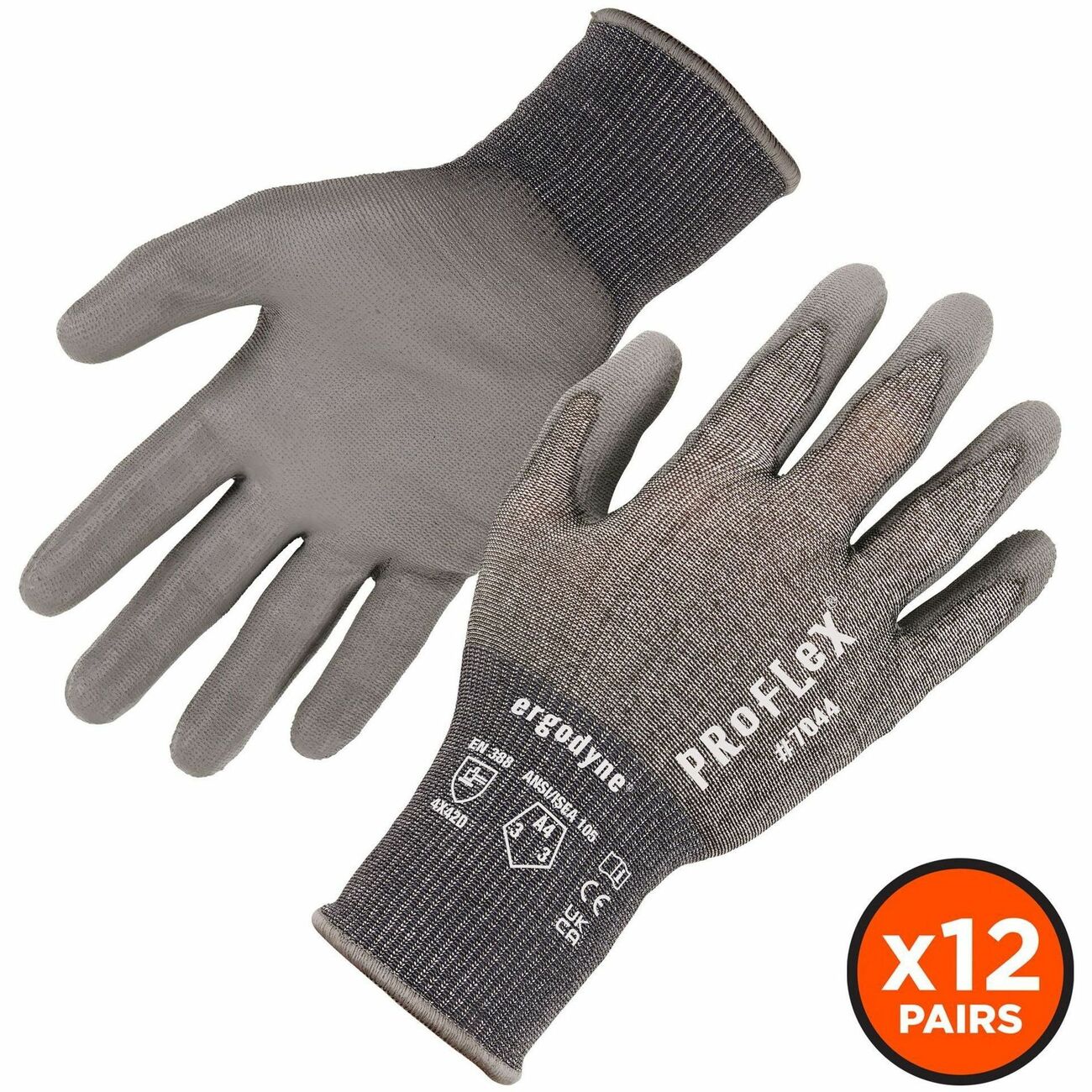 Glove Coated A4 Pu Gray M