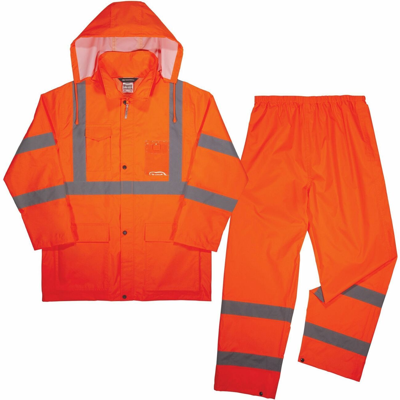 Suit Rain Ltwt Orange Xl