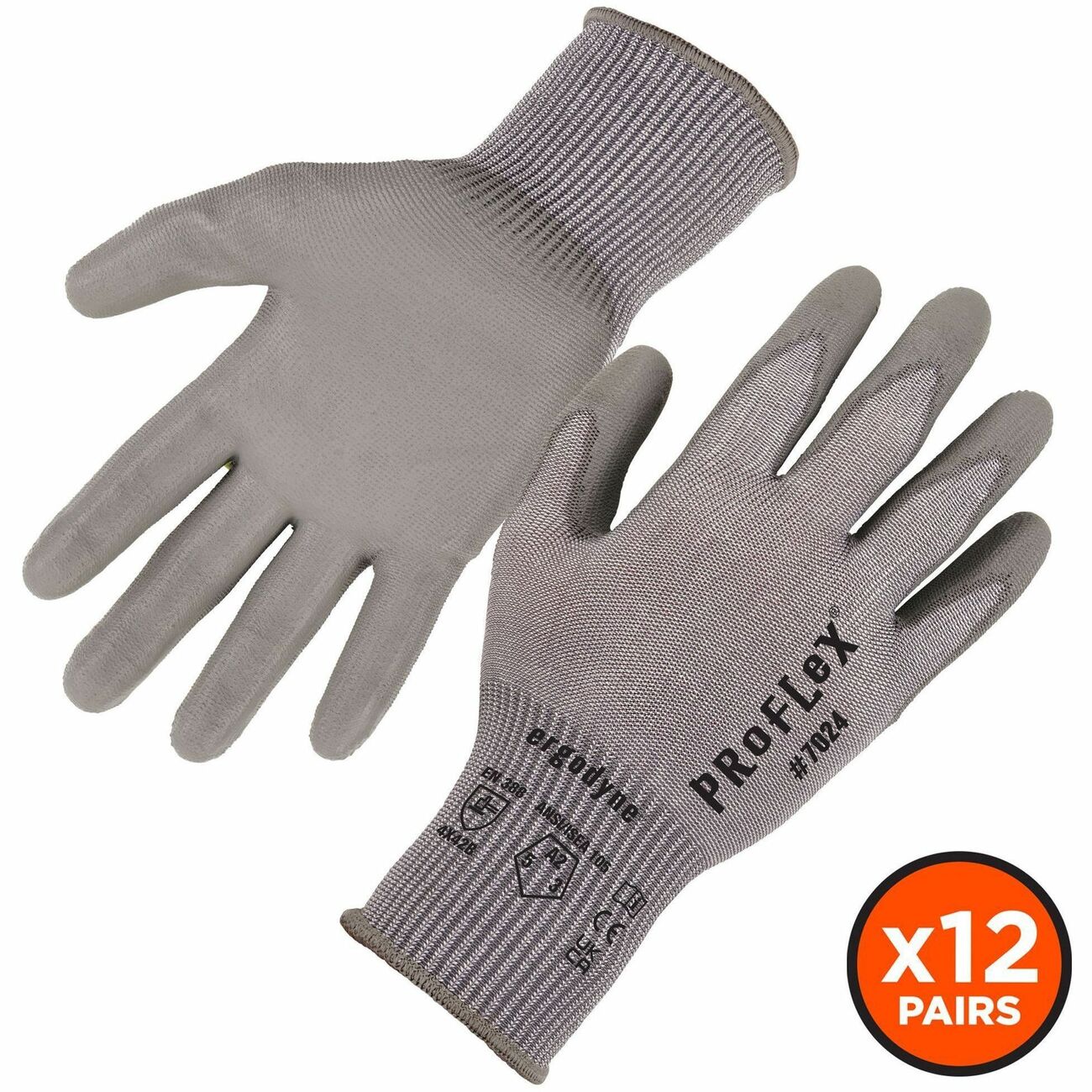Glove Coated A2 Pu Gray 2X