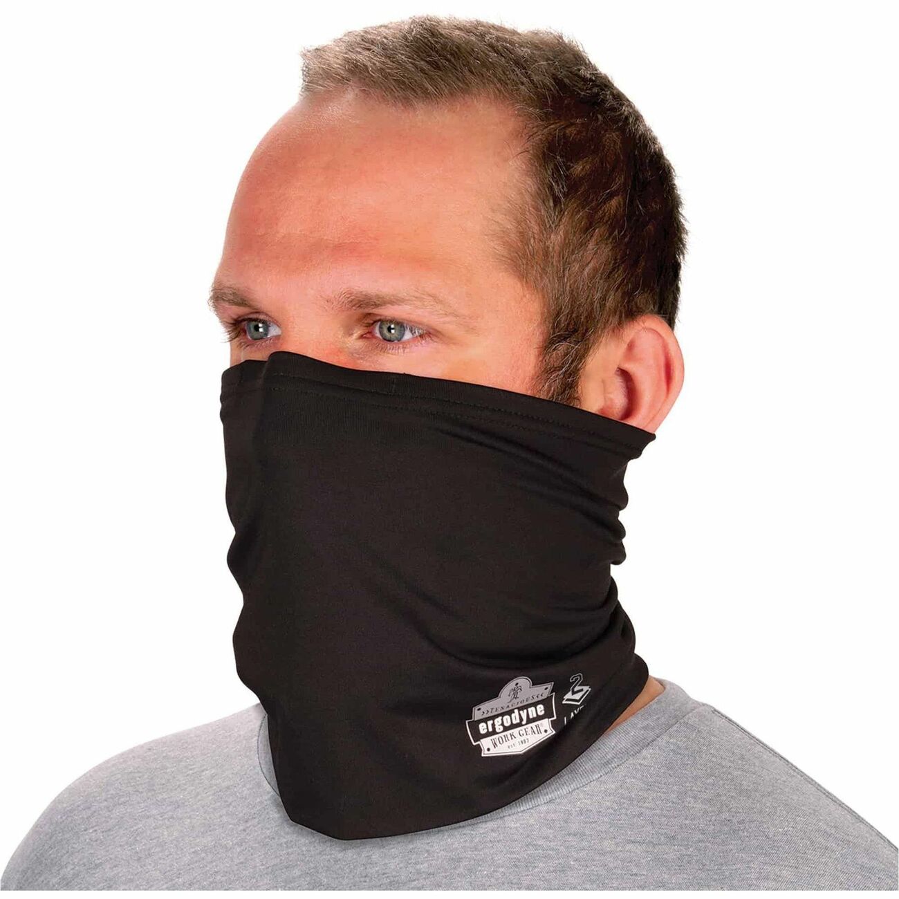 Gaiter Neck 2-Lyr Black S/M