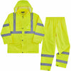 Suit Rain Ltwt Lime 2X