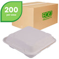 Container 9X9 Hinged Wht