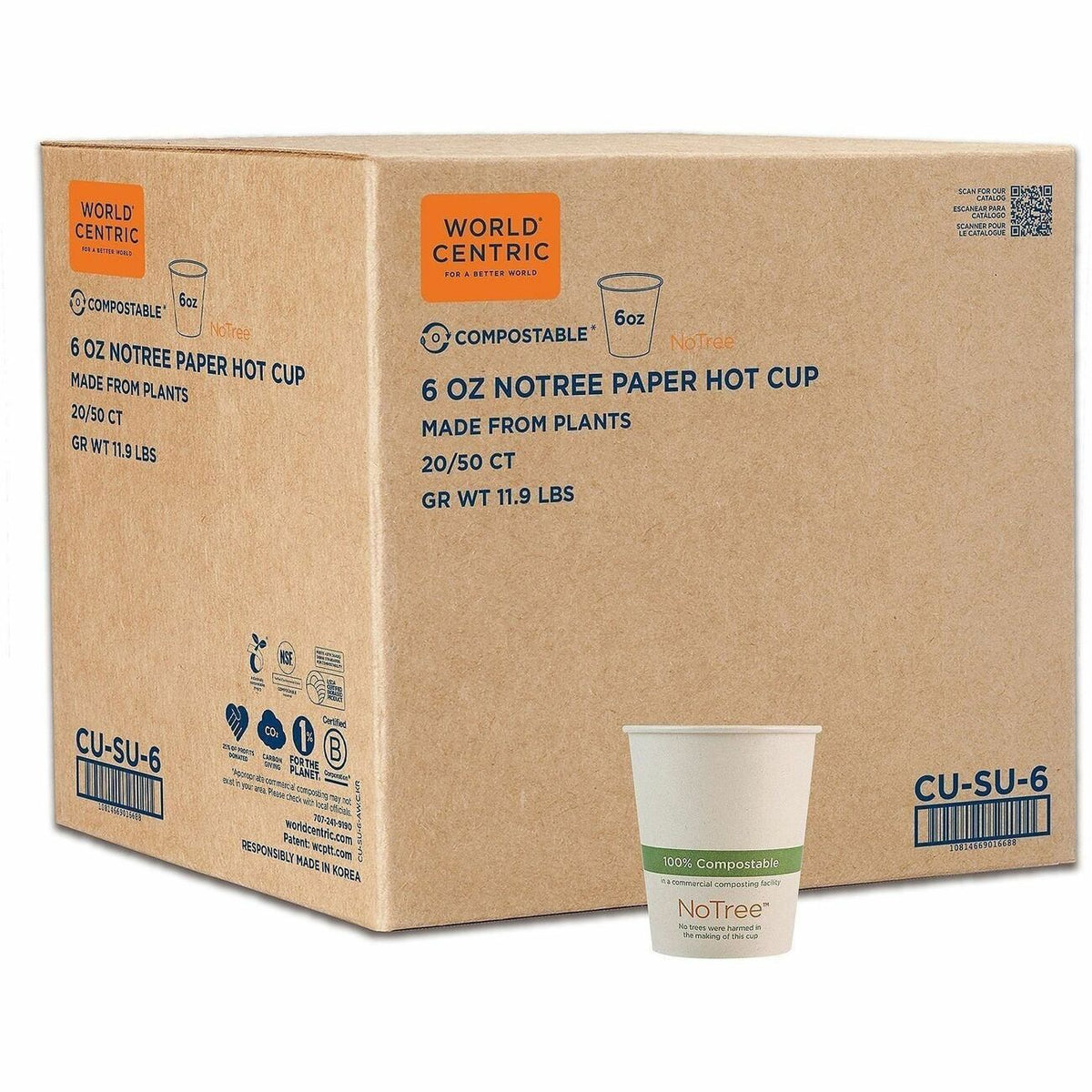 World Centric NoTree Paper Hot Cups