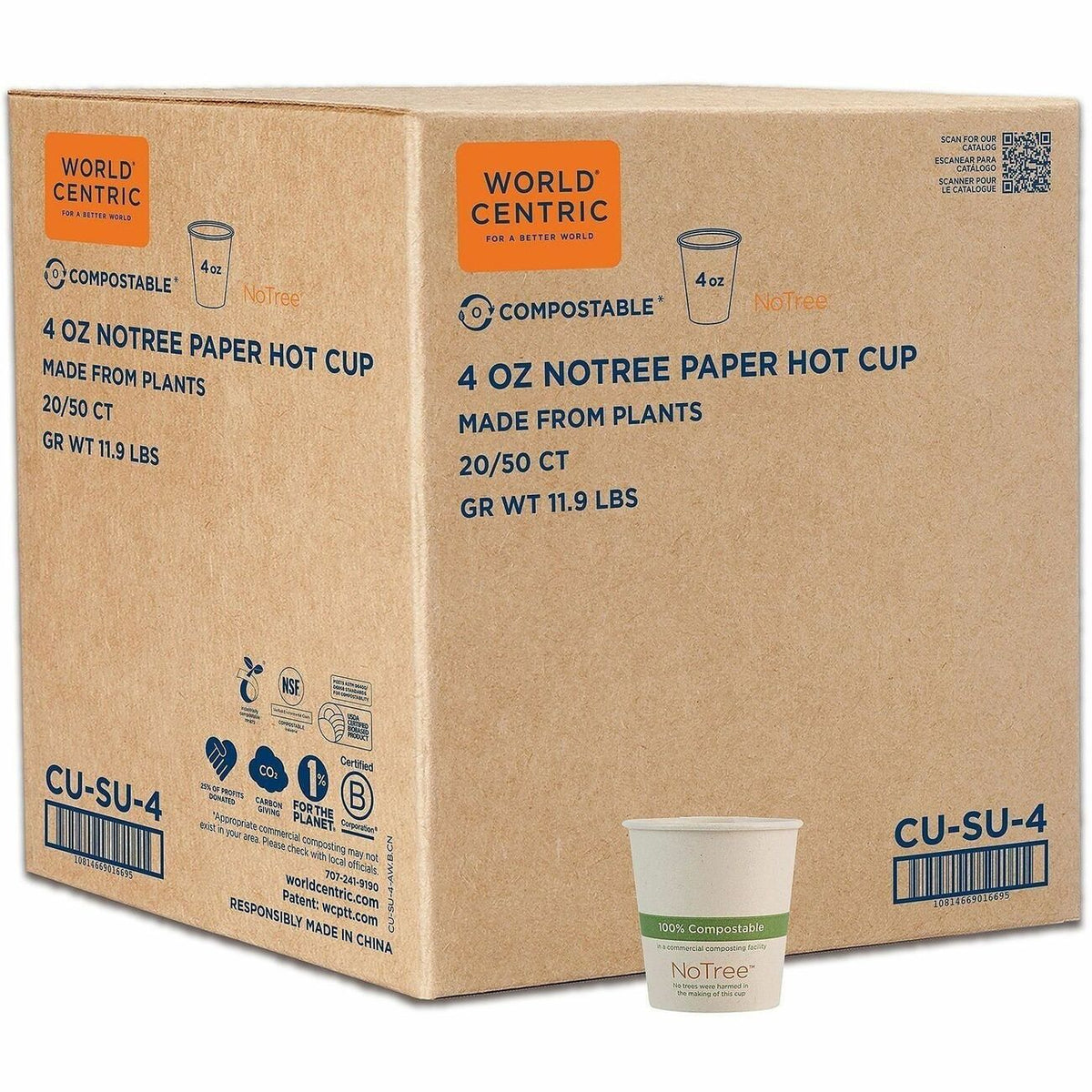 World Centric NoTree Paper Hot Cups