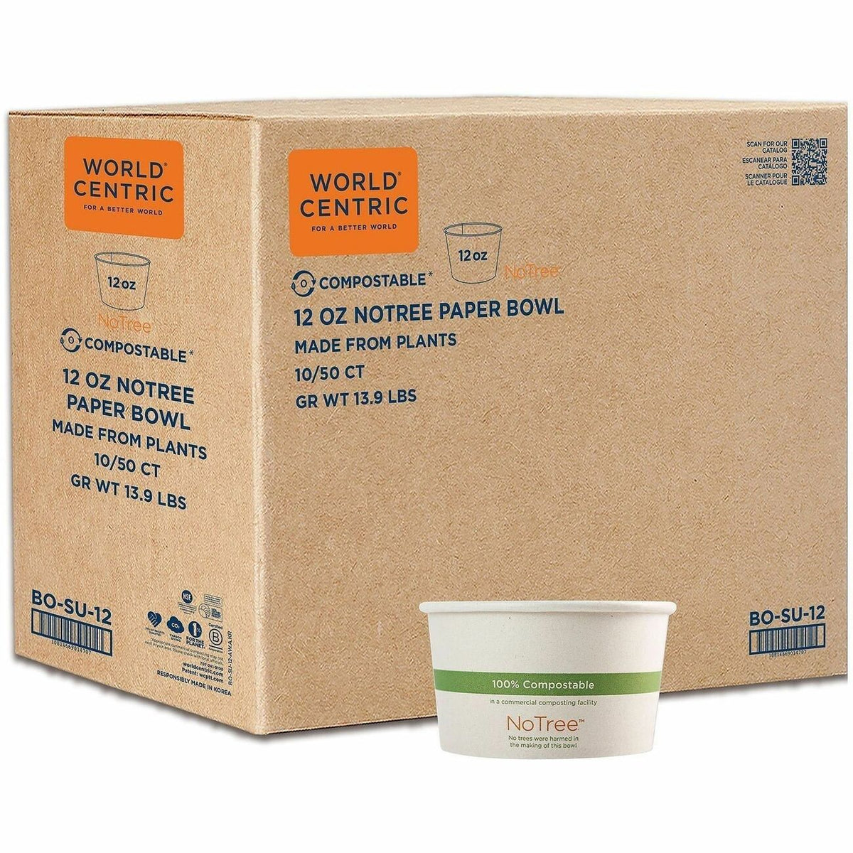 World Centric Compostable NoTree Paper Bowl