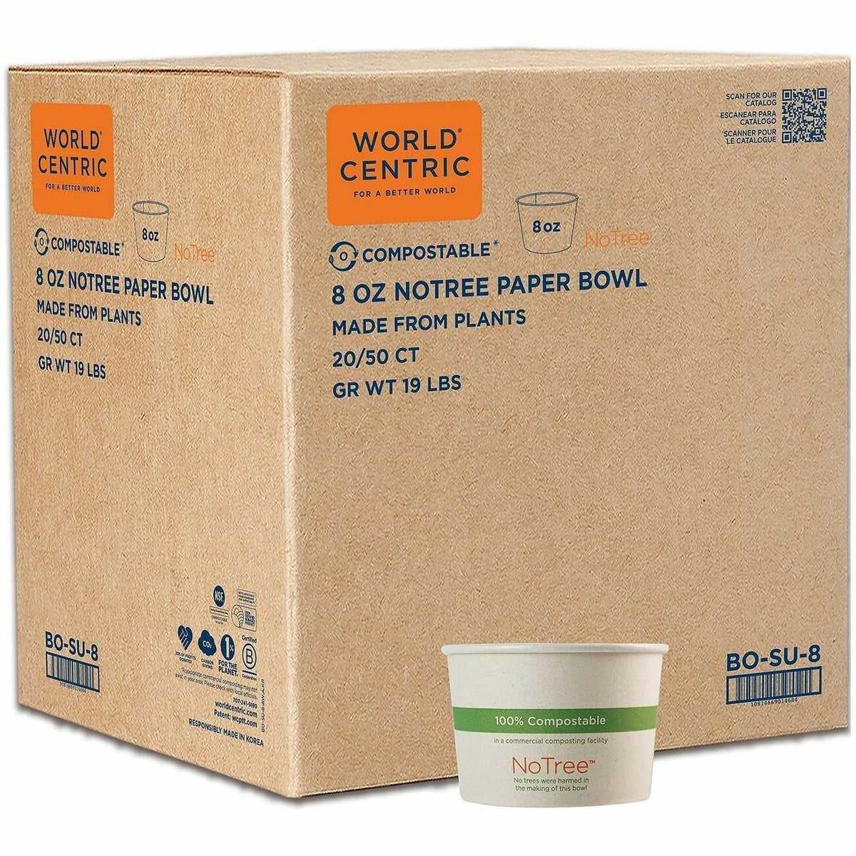 World Centric Compostable NoTree Paper Bowl
