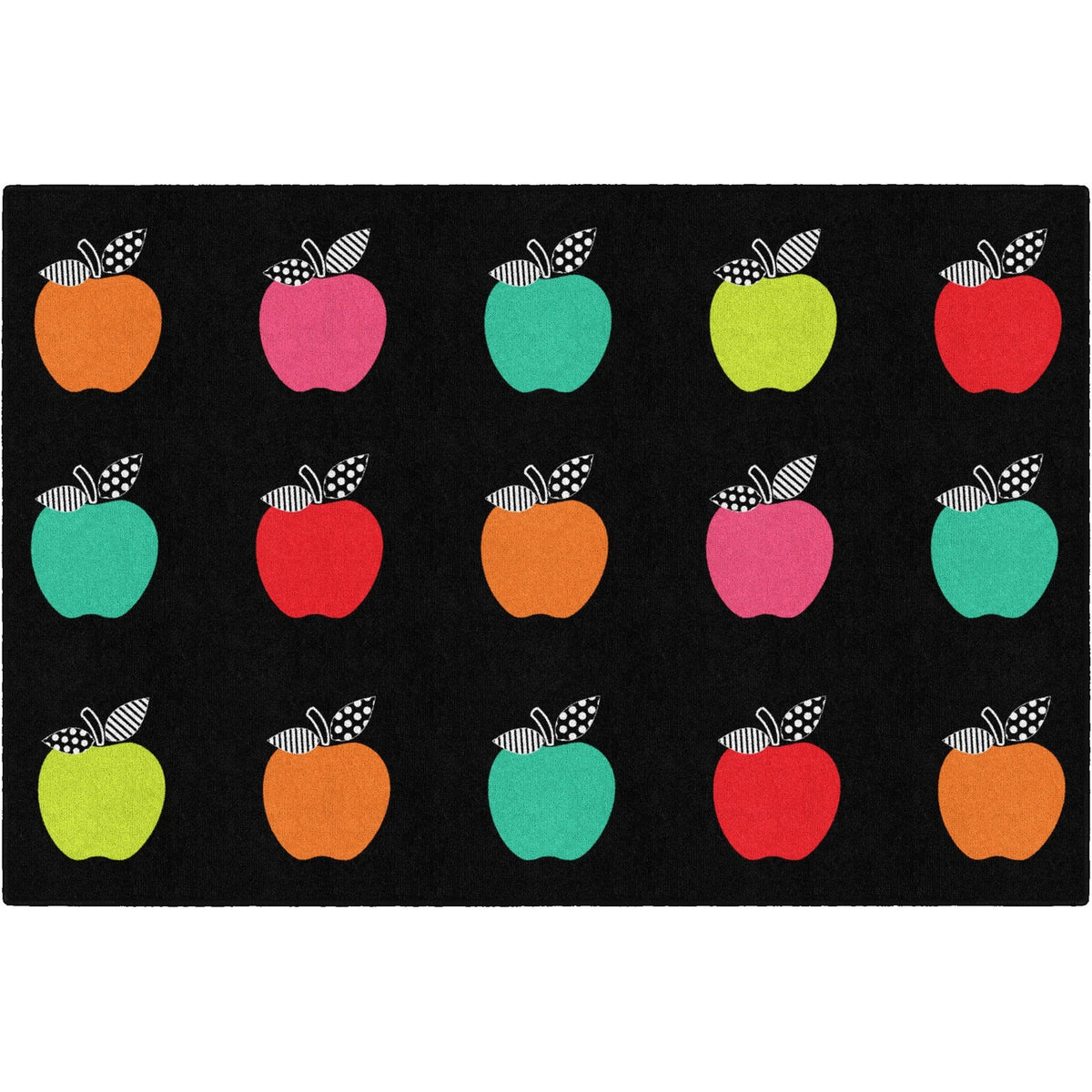 Rug Seat Schlgirl Apples Bk