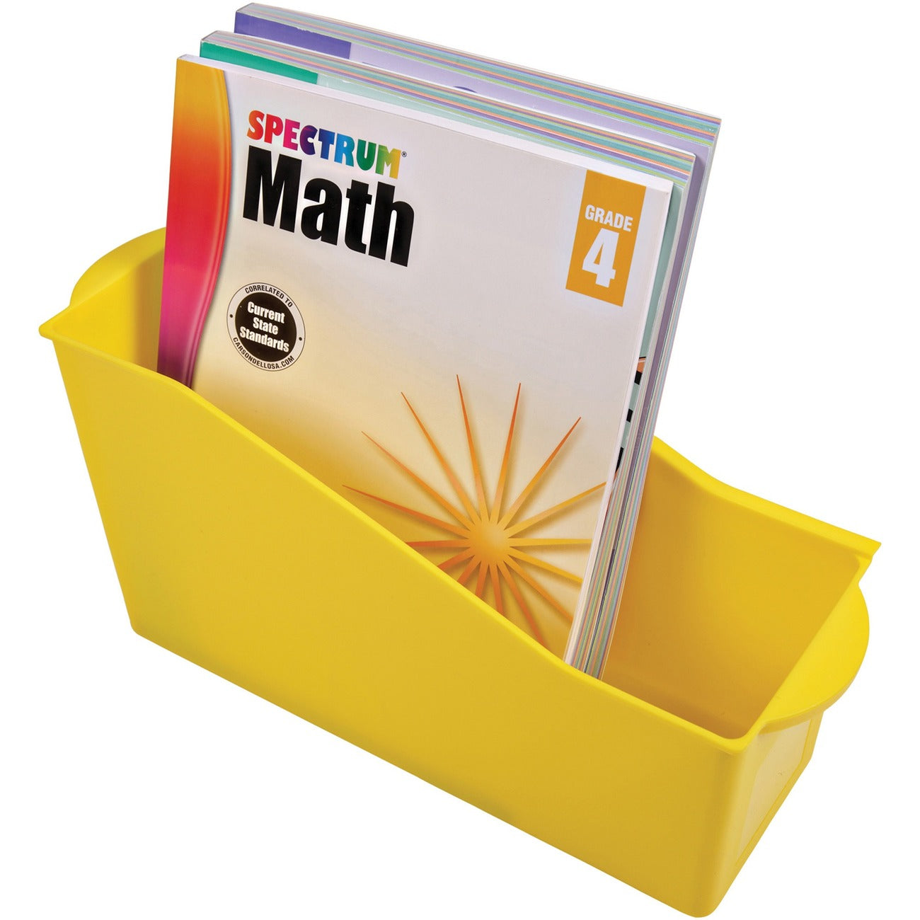 deflecto Book Bin Yellow