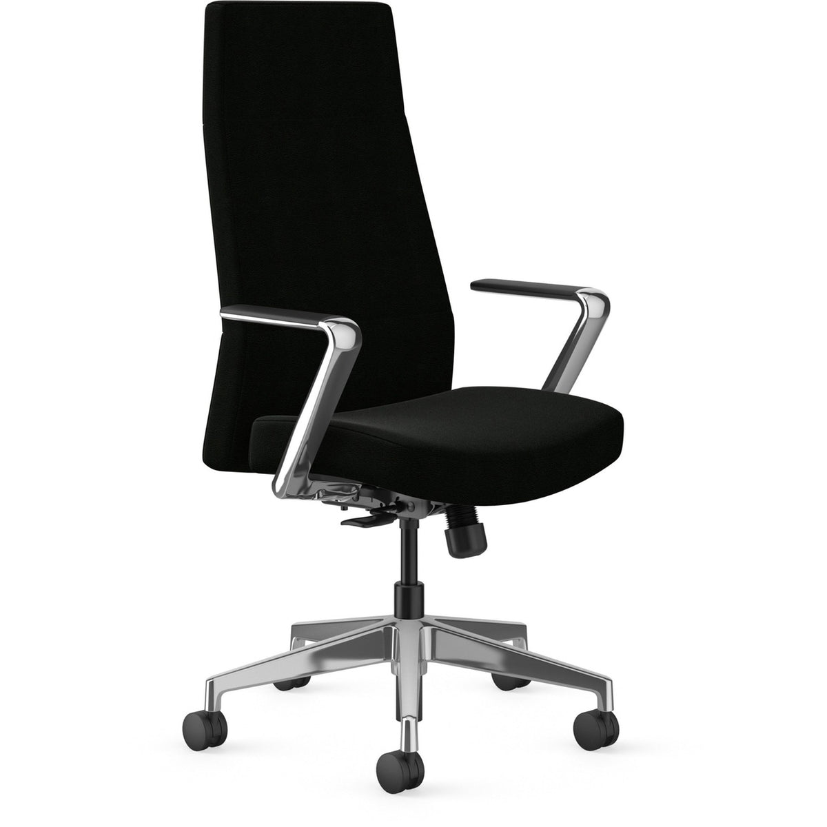 HON Chair Exechbck Fixarm Pol Blk