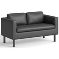 HON Loveseat Lounge Fabric Blk