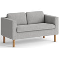 HON Loveseat Lounge Fabric Gry