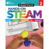 Shell Education 180 Days: Hands-On STEAM: Grade 2 Printed Book