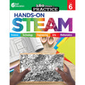 Shell Education 180 Days: Hands-On STEAM: Grade 6 Printed Book