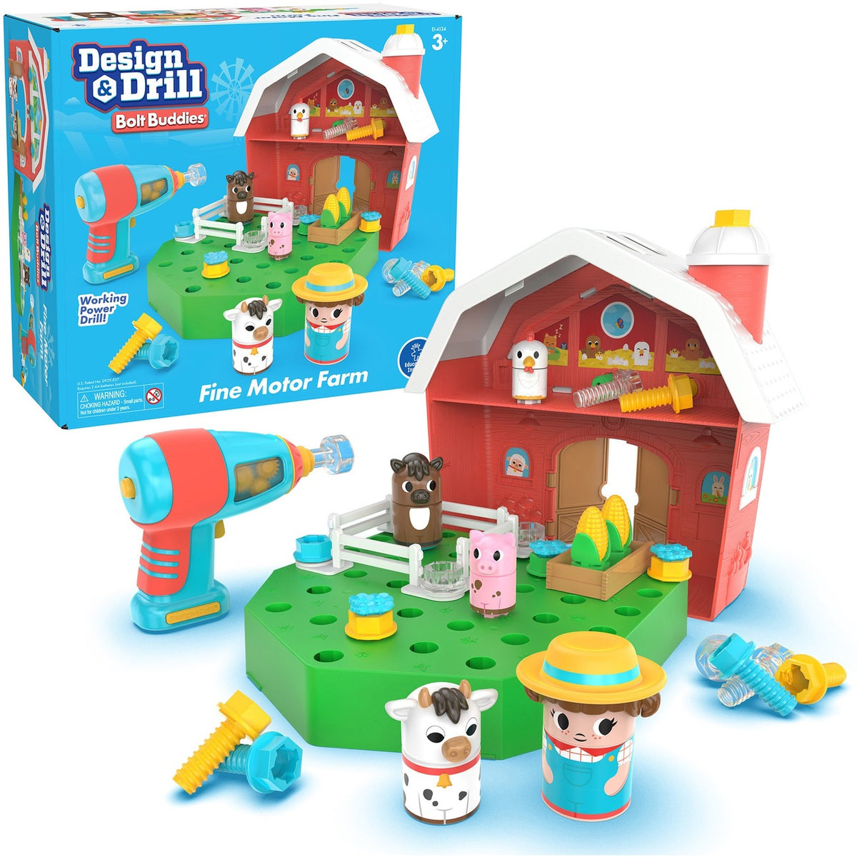 Learning Resources Design & Drill Bolt Buddies Farm