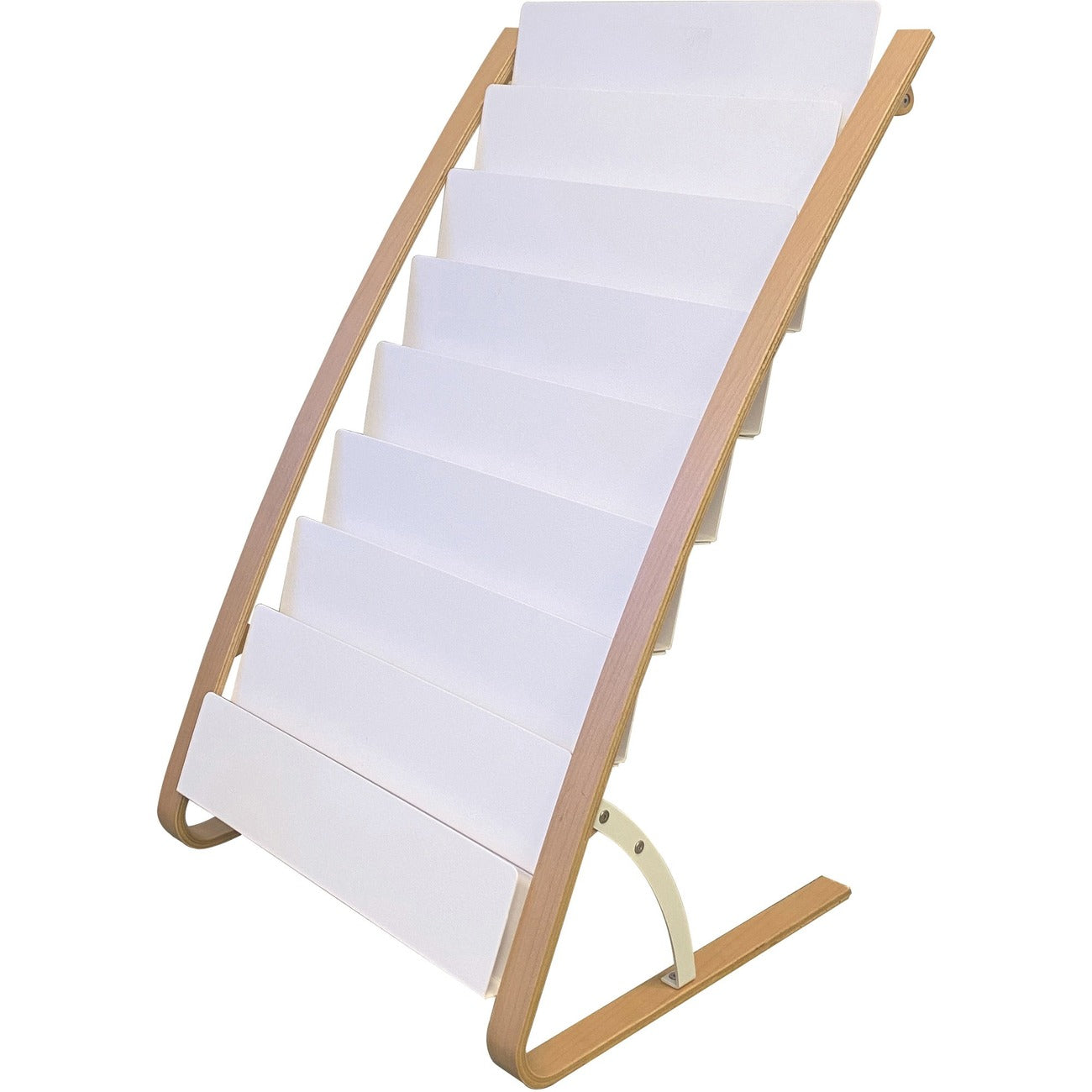 Floor Display 8X2 White Steel