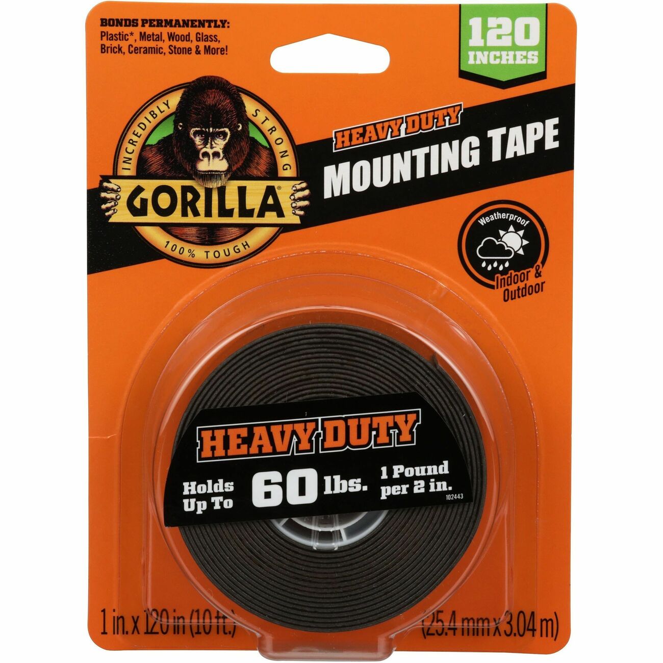 Tape Mount 1'X120' 60Lb