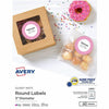 Avery Label 3"Round White 60