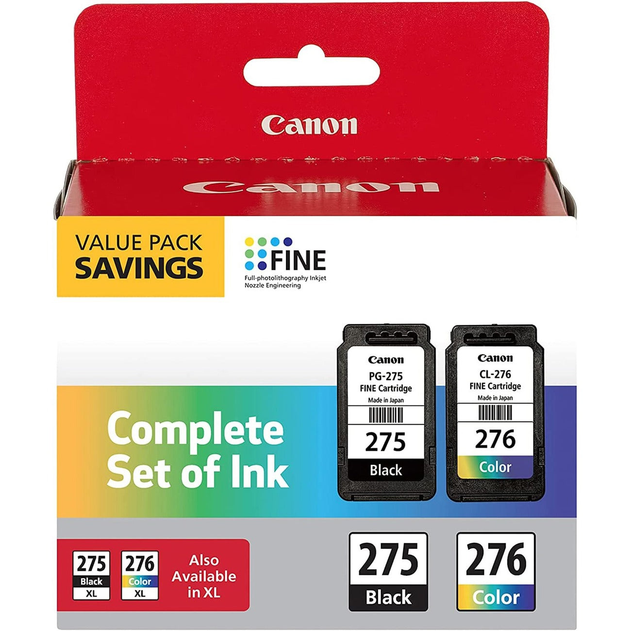 Canon Crtdg Pg275 Cl276 Value Pk
