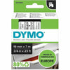 DYMO Cartridge Tape 3/4" Black/Clea