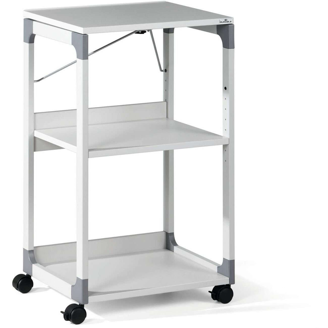 Durable Trolley Mobile Media Gray