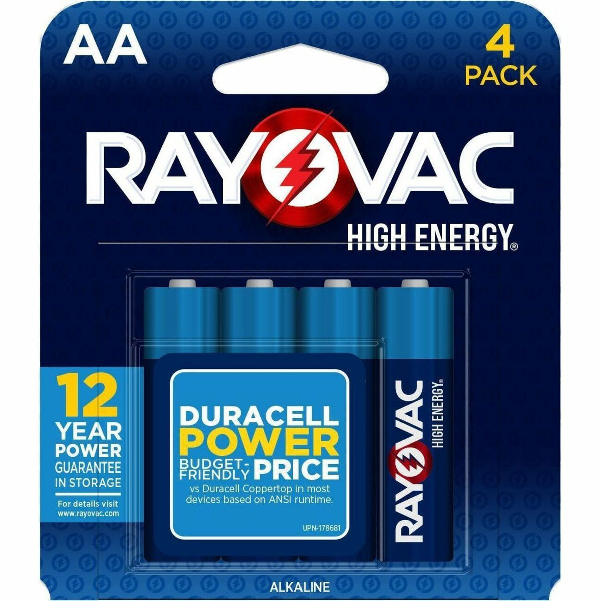 Rayovac High Energy Alkaline AA Batteries