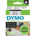 DYMO Cartridge Tape 1/4' Black/Whit