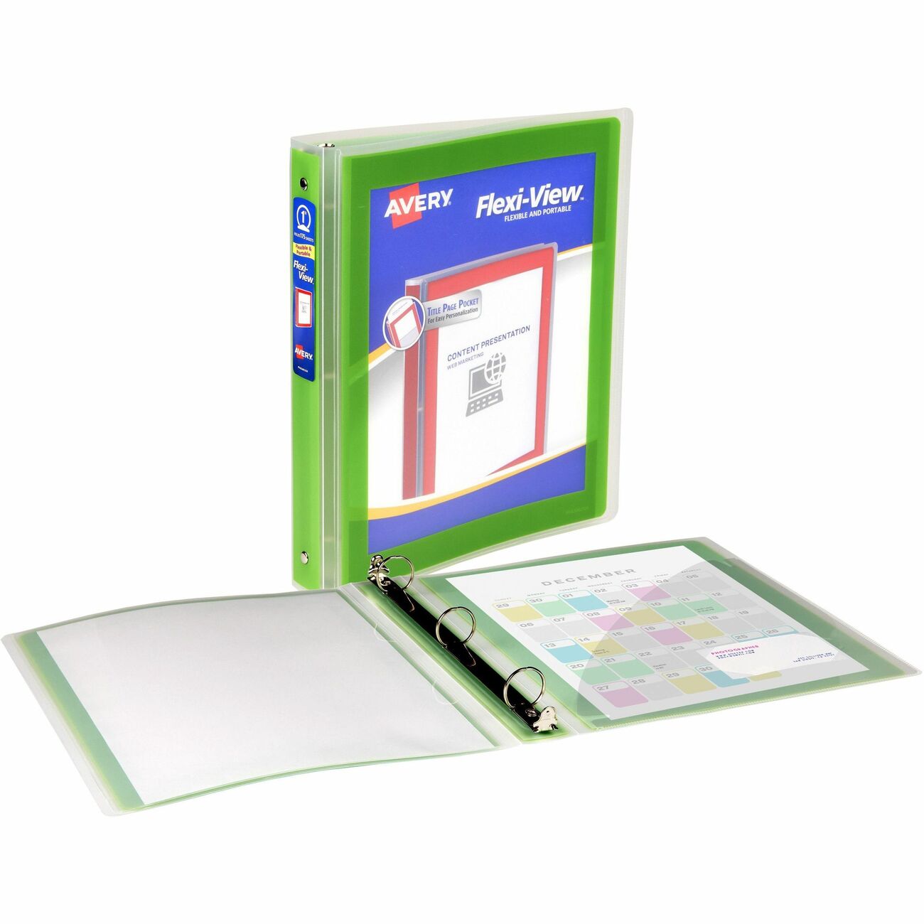 Avery Binder 1 Flexi-View Green