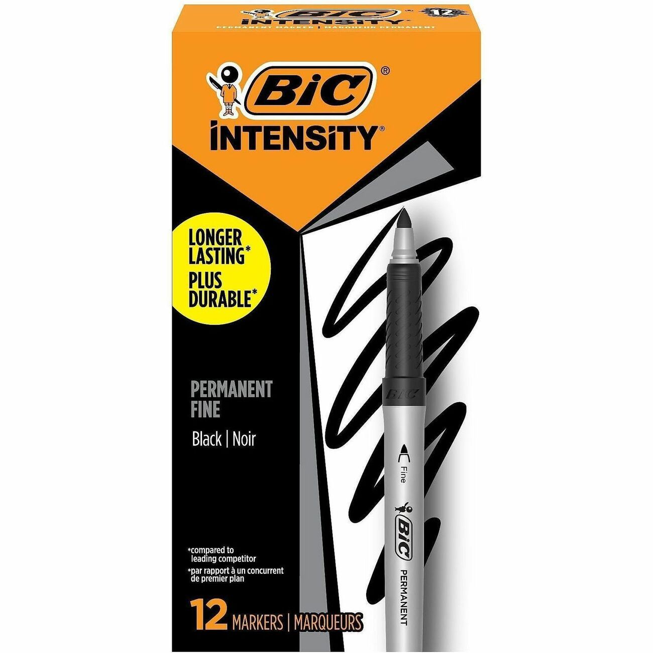 BIC Marker Perm Grip Fine Bk