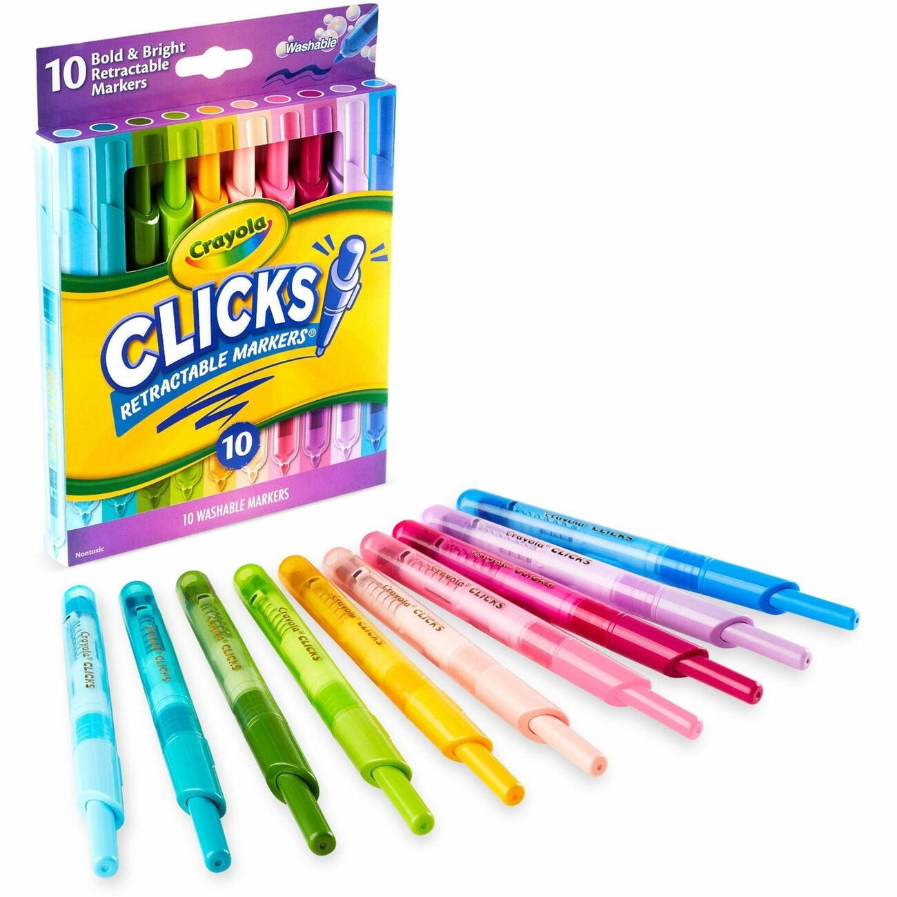 Crayola Marker Wash Retract 10Ct