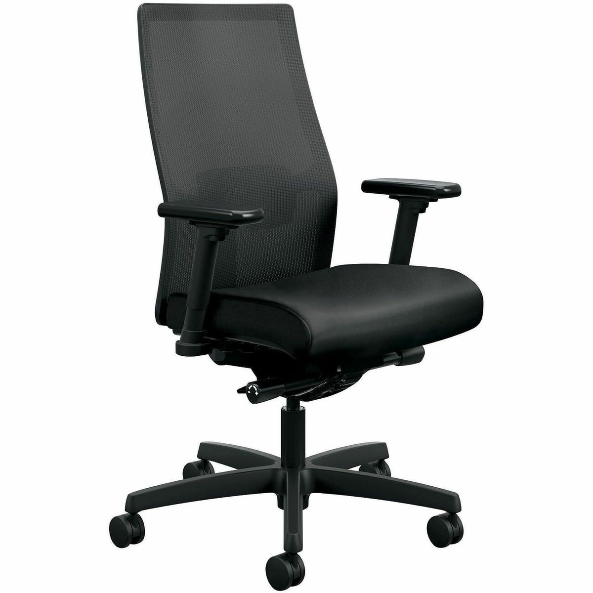 HON Chair Midbck Adjarm Blk