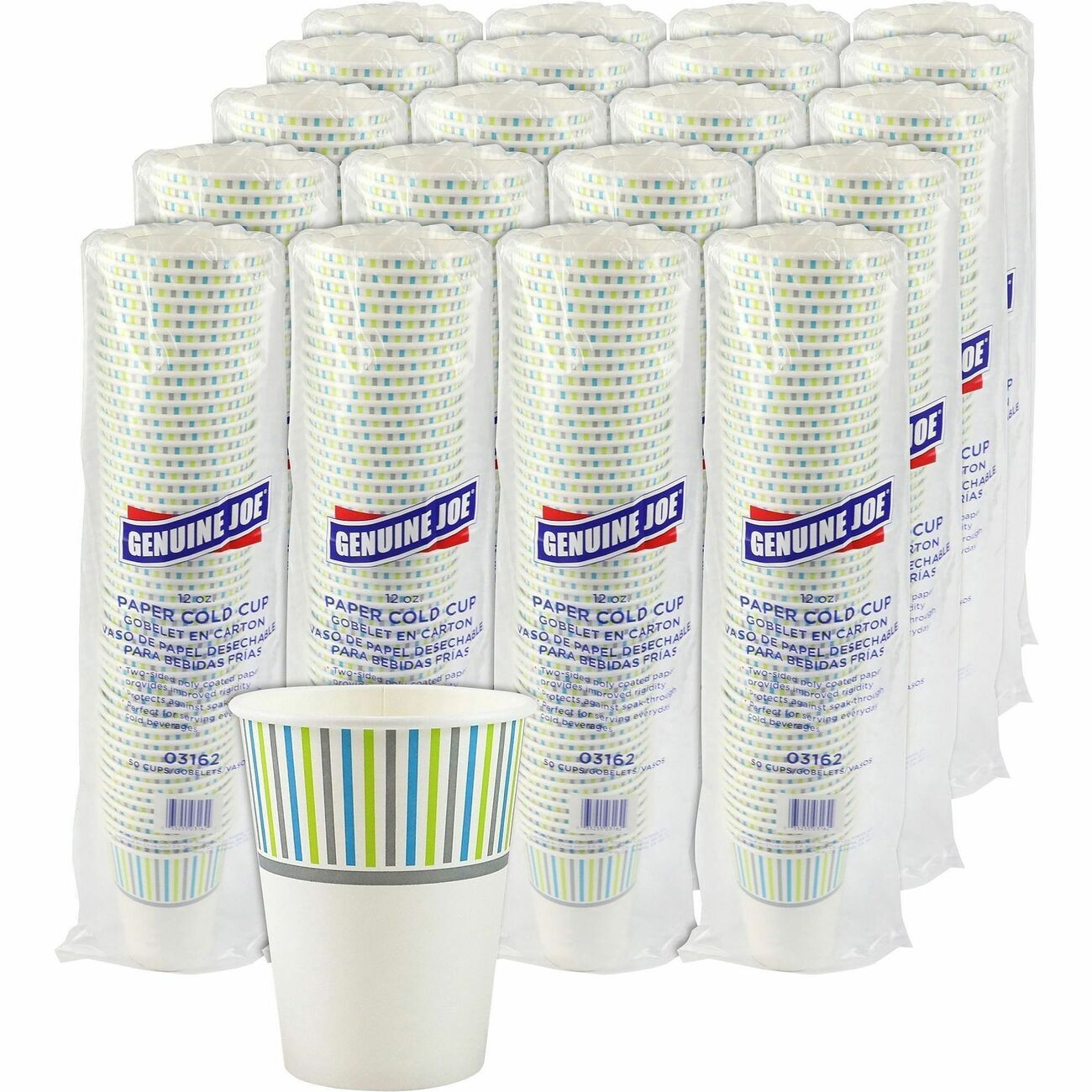 Genuine Joe Cup Cold Paper 12Oz 50Pk