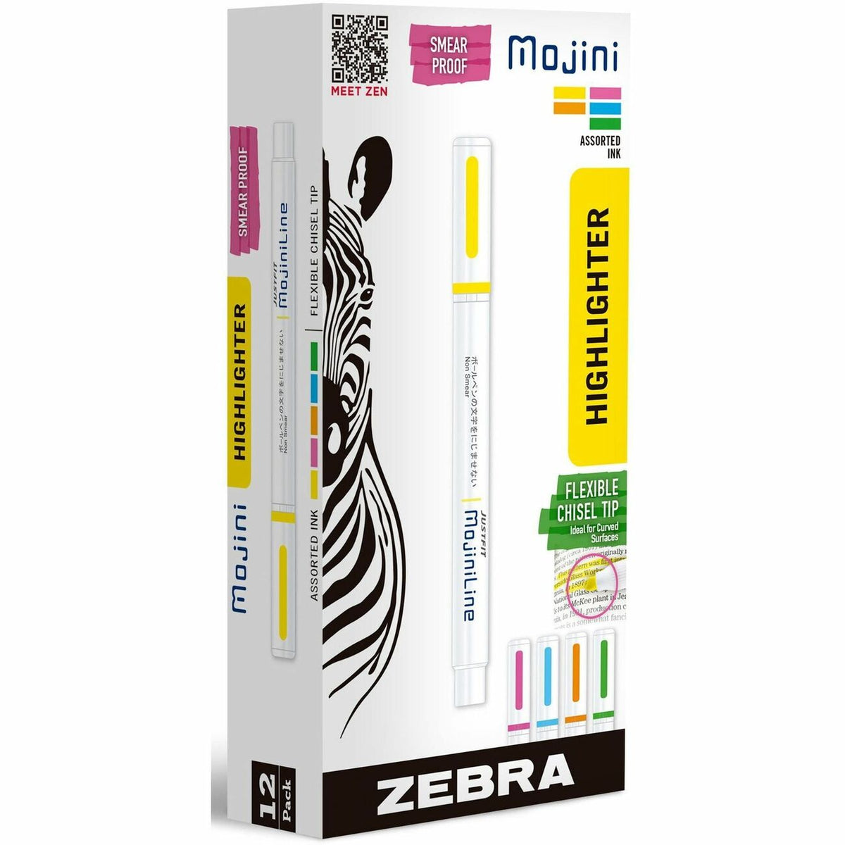 Zebra Pen Mojini Single Ended Highlighters