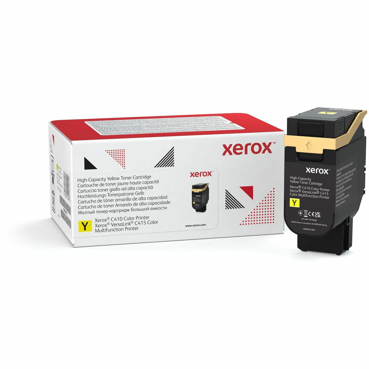 Xerox Original High Yield Laser Toner Cartridge - Box - Return Program - Yellow - 1 Each