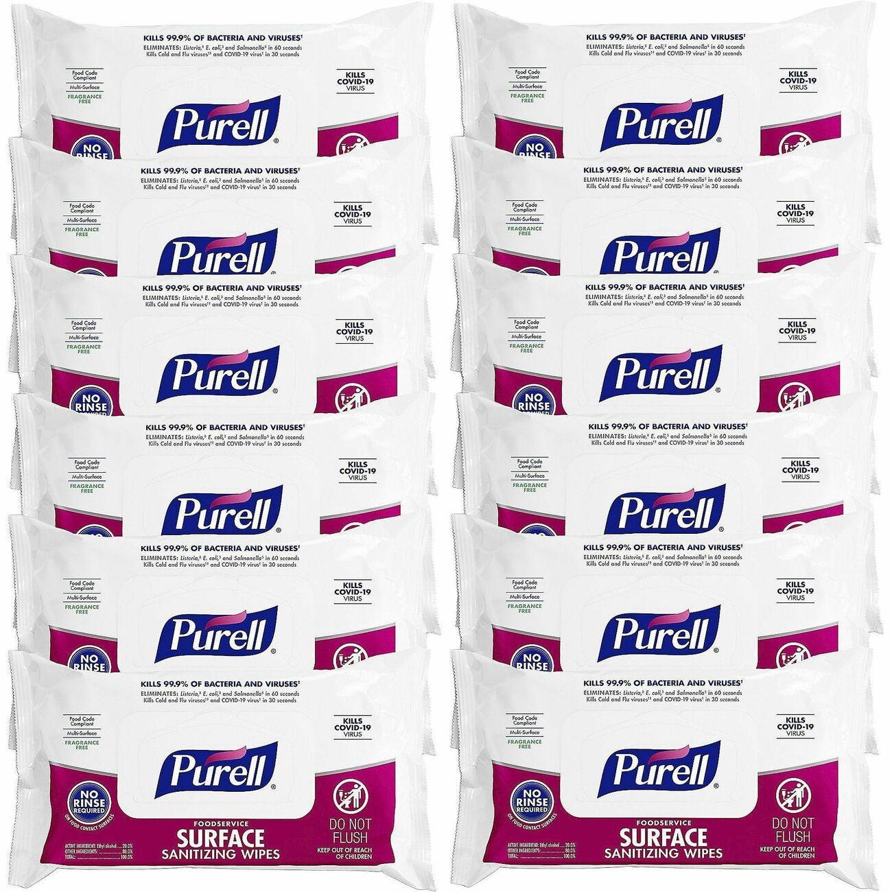 GOJO Wipe Surface Flowpack 72Count