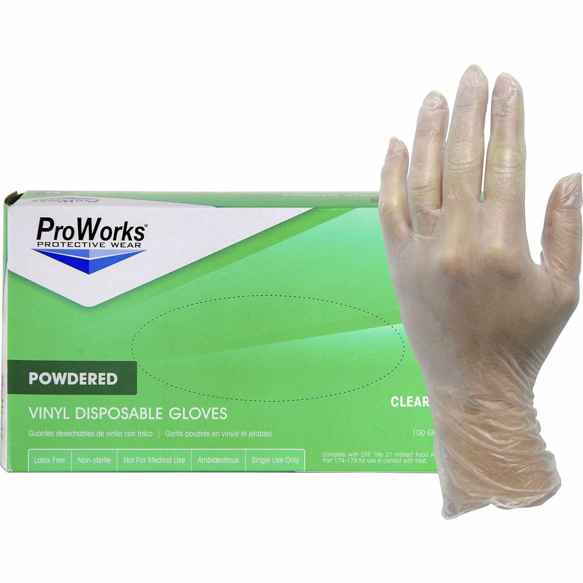 Glove Vinyl P 3M S
