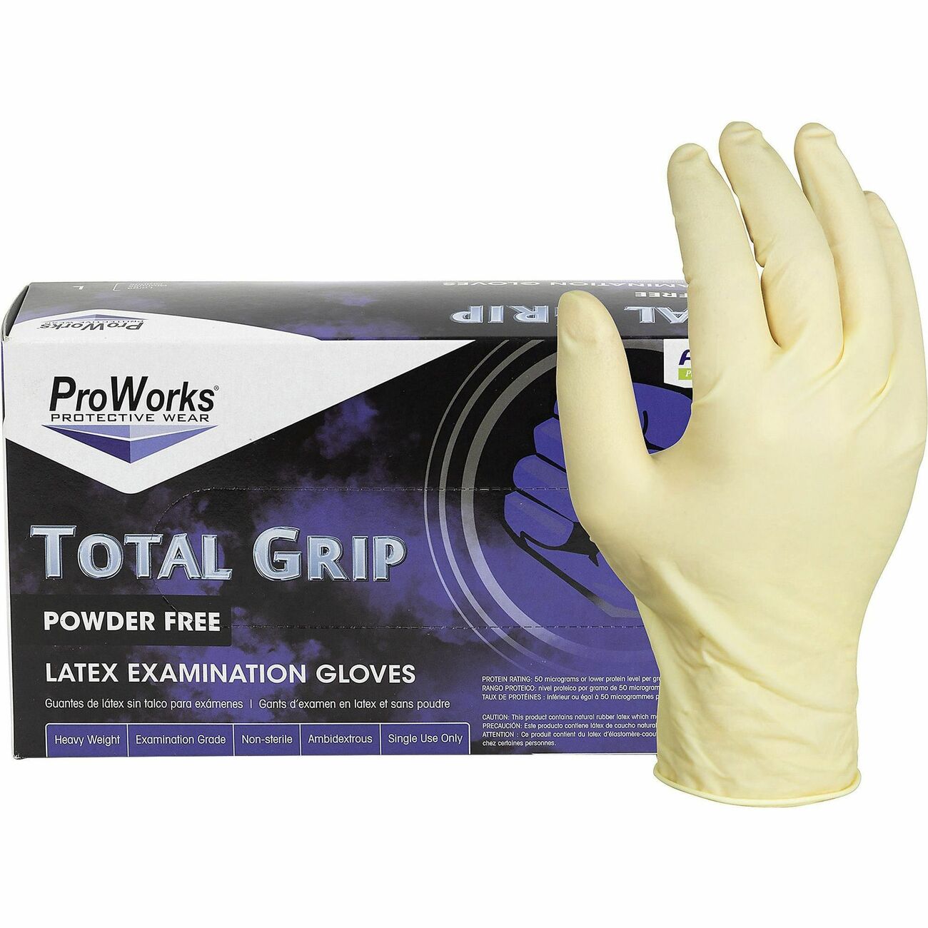 Glove Latex Exam 8M Xl