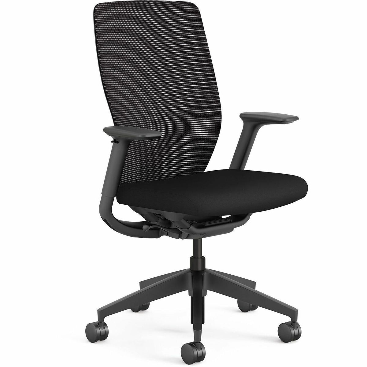 HON Chair Task Meshbck Arms Blk