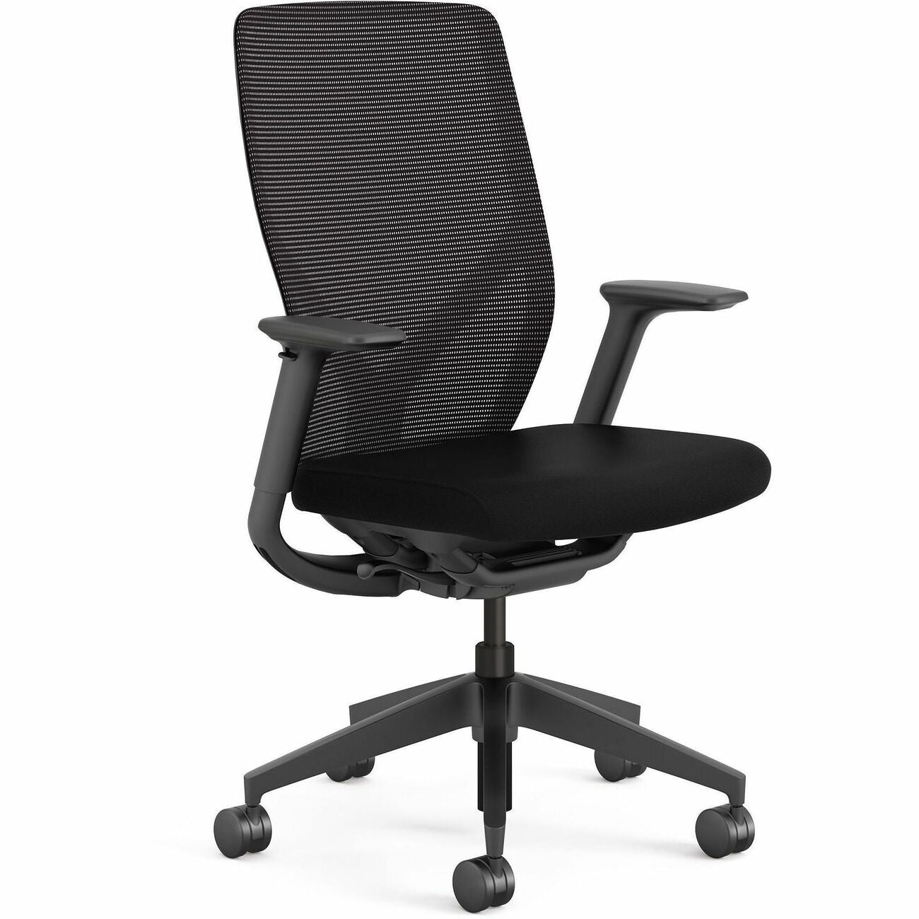 HON Chair Task Meshbck Arms Blk